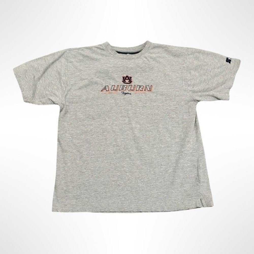 Vintage Team Starter Auburn Tigers T-Shirt Mens XL Heather Grey Embroidered NCAA